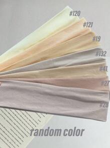 1 Stück hellbraunes einfarbiges Sport-Yoga-Stirnband, schweißabsorbierendes elastisches Haarband für Männer & Frauen, Laufen, Fitness Turban Stirnband Schweißband