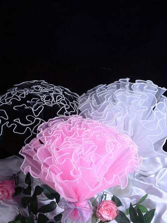 1卷，4米鲜花包装纸花店用品婚礼生日，包装纸，薄纸，花束用品，礼品包装纸，鲜花包装纸