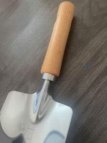 Solid Wood Handle, Thickened Stainless Steel Garden Outdoor Shovel