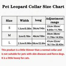 1pc Pet Leopard Collar, New Personalized Adjustable Cat And Dog Collar For Cats And Dogs, Suitable For Small, Medium And Large Pets - Brown - View 9