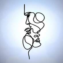 Kiss Wall Sticker Interior Home Decoration Room Beauty Salon Spa Shop Decor Decals Creative Design Mural - Multicolor - View 5