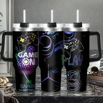 1pc40oz黑紫撞色，高端不锈钢保温咖啡杯，车载杯，也适用于户外、办公室、家居，适合多种场合，可作为生日礼物、周年纪念礼物、送给家人和朋友的礼物