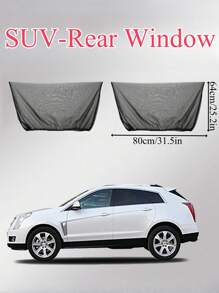 Parasol universal para autos y SUV, protección UV y anti-mosquitos de gasa elástica para ventanas, parasol para ventanas laterales delanteras y traseras, nuevo accesorio protector de malla