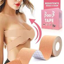 Adhesive Bra Roll Breast Lift Tape Invisible Boob Tape - Màu be - Xem 2