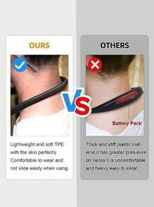 1pc Neck Hug Book Light - Portable Reading Lamp With Flexible Arms, 3 Color Modes For Indoor Use. Rechargeable Clip-On Light For Books, Perfect Gift For Book Lovers (Pink/Black, Eye-Caring & Hands-Free)
