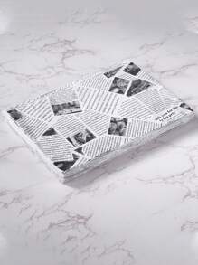 100 pièces de papier anti-huile, papier de hamburger, frites et poulet frit, papier absorbant l'huile, papier de cuisson, papier d'emballage pour sandwich, style de journal avec imprimé rétro de journal pour doublures alimentaires