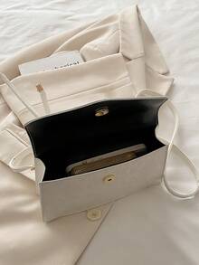 New Retro Small Square Bag Minimalist Design Versatile Crossbody Shoulder Handbag For Women - White - View 11