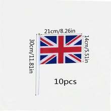 Banderines de cuerda con banderas británicas para eventos patrióticos, Día de la Independencia, bares deportivos, decoración interior y exterior - Multicolor - Ver 10