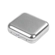 1pc/2pcs Mini 2.32/2.13/0.79IN Stainless Steel Ashtray With Leaf-Shaped Ash Tray, Shiny Glass Rhinestones, Rhinestones, Portable Ashtray, Outdoor Pocket Ashtray, Creative Car Smoking Accessory, Fashionable & Attractive
