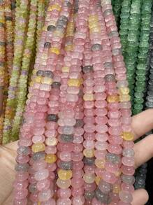 50/100pcs 5mm X 8mm Imitation Jade, Agate, Abacus Beads, Loose Beads, Wheel Beads, Spacer Beads For DIY Jewelry Making, Bracelets, Keychains, Necklaces, Crafts Decoration, Colorful Beads Material To Inspire Your Creative Designs