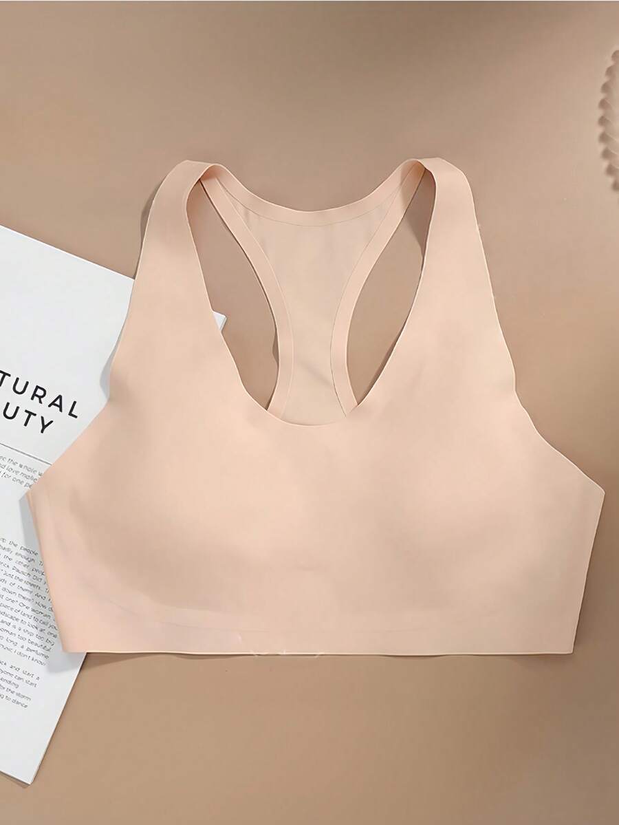 Seamless Topi Racerback Bra Comfortable Removable Cups Color Subject To Availability - lựa chọn ngẫu nhiên - Xem 1