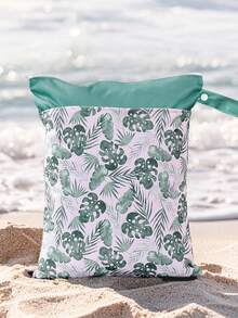 1 Stück Nass-Trocken Beutel für Stoffwindeln von Babys mit 2 Fächern, wasserdicht waschbar Aufbewahrungstasche zum Reisen für Badeanzug, Gym, Strandtuch