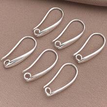 8/20 件真 18K 镀银法式耳环钩鱼钩耳环防过敏球形耳钉适用于珠宝制作女士 DIY 吊坠耳环工艺品用品