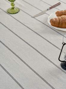 1 chiếc khăn trải bàn dệt sọc đen, khăn trải bàn hình chữ nhật trang trí theo phong cách Mỹ tối giản cho tủ TV, ghế sofa, bàn cà phê, tiệc ngày lễ, sinh nhật, ăn uống, đám cưới ngoài trời, dã ngoại, phông nền chụp ảnh, mọi mùa - Nhiều màu - Xem 7