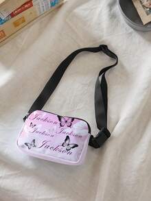 1 Customized Waist Bag Customizable To Your Unique Design (Photos, Names, Illustrations), Suitable For Cats And Dogs, Handheld And One Shoulder, Perfect For Outdoor Travel And Walking Pattern Printed Fashionable Crossbody Bag, A Neutral Sports Waist Bag Suitable For Travel, Hiking, And Yoga, And An Adjustable Lightweight Chest Bag - Multicolor - View 6