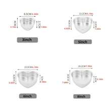1 Piece Heart Shaped Anode Cake Baking Mold, 4/5/6/8 Inch Aluminum Non-Stick Anode Mold With Removable Bottom, Perfect For Valentine's Day, Christmas Birthday, Wedding, New Year Celebrations, Suitable For Cake Shops, Home-Made Cakes, Chiffon Cakes, Cheesecake Making | Elegant Cake Decoration | Aluminum | Kitchen Baking Mold | Mousse Cake Baking Tools | Baking Accessories | Cake Mold