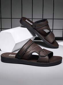 Men's Fashion Sandals, New Summer Indoor/Outdoor Beach Slides, Casual Korean Style Slippers - Multicolor - View 17