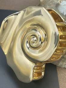 New Summer Ocean Series Ins Style Minimalist Unique Fashionable Seashell Spiral Shape Hair Clip, Gift Hair Claws Claw Clips Hair Clips Hair Jaw Clip Hair Clamps Hair Clutch Hair Catcher Clip