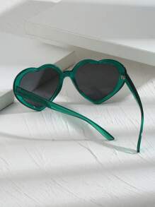 1 pièce Lunettes de mode vintage en forme de cœur Y2K, pour les vacances, les fêtes et les rassemblements, pour les vacances d'été à la plage, l'extérieur et les voyages