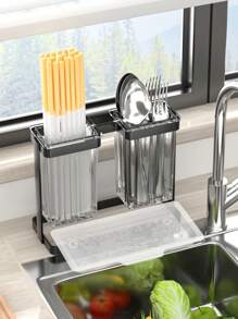 1/5 pièces Étagère de rangement pour épices et divers dans la cuisine, Porte-bouteilles d'assaisonnement de grande capacité pour armoire, Porte-baguettes, Crochets pour ustensiles de cuisine, Organisateur de papier essuie-tout et film alimentaire, Installation sans perçage, Accessoires de cuisine, Décoration d'intérieur