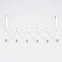 1pc Stainless Steel Telescopic Door Hook, Bathroom Hook, Living Room Hook, Bedroom Hook Kitchen Hanging Accessories Set