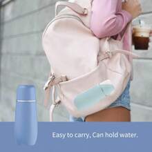 400 ml bidet podróżny przenośny, butelka do higieny osobistej do pielęgnacji poporodowej, z pokrywką, szczelna, do mycia pupy dziecka (niebieska)