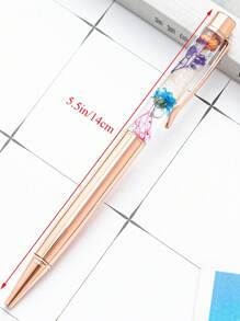 Spersonalizowany długopis z serii Preserved Flower z nadrukowanym logo, odpowiedni jako prezent szkolny, długopis reklamowy, artykuły szkolne, prezenty na Dzień Nauczyciela, gadżety firmowe i artykuły biurowe