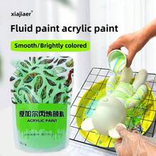 XIAJIAER 夏加尔多彩流体丙烯颜料 100ML/300ML/1L 袋装美术用品绘画颜料流体艺术流体颜料 - 彩色 - 查看 7