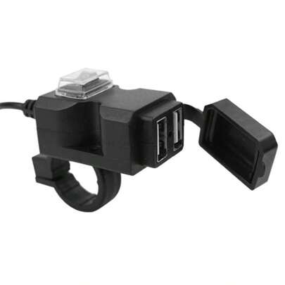 AD 1pc USB Charger For Motorcycles, Electric Bikes, Scooters, Vintage Vehicles, Dual Port Waterproof Phone Charger