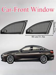 Parasol universal para autos y SUV, protección UV y anti-mosquitos de gasa elástica para ventanas, parasol para ventanas laterales delanteras y traseras, nuevo accesorio protector de malla