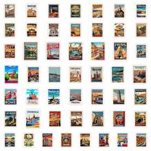 50 pezzi Adesivi da viaggio europei, adesivi per città, adesivi cartoni animati, adesivi da viaggio vintage, adesivi per paesi, adesivi per il mondo, adesivi in vinile impermeabili per borracce, computer, laptop, telefono, bagagli, quaderni, frigorifero