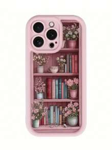 Book Painted Slot Fashion Soft Shockproof Phone Case Suitable For IPhone 16/ 15/XR/7P8P/P12 Pro Max/P13 Pro Max/P14 PROMAX/P13/P14/P11/P12/P14, XS/S/XS Max/7 8GES2, Cute And Fashionable Thick Protective Case
