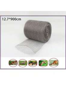 1Roll Pure Copper Wire Mesh, Flame Retardant Copper Mesh Cloth, Multi-Purpose Household Mesh Screen, Copper Fine Wire Mesh Roll For Rat Snail Slug Birds Insect Deterrent For Garden - Multicolor - View 15