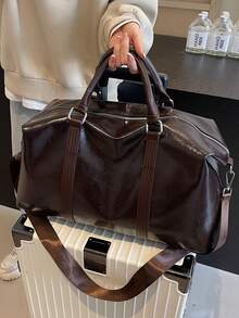 Fashionable And Simple Large Capacity Handbag, Weekend Short Trip Bag, Women's Fashionable And Lightweight Swimming, Fitness, Yoga Bag, Luggage Bag, Can Be Carried On Shoulder Or Diagonally, Business Travel, Moving, Clothing Storage Bag Graduation