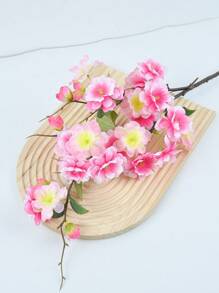 1PC/2PCS/4PCS 32.28Inch214 Artificial Cherry Blossom Branches Indoor Decoration Long Stem Fake Plants Real Touch Suitable For Wedding Family Bedroom Party Table Office Decoration
