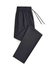 מכנסי ספורט מהיר יבש לנשים, גזרה רופפת, נושמים, מכנסיים ארוכים, קיץ - שחור - ראה 4