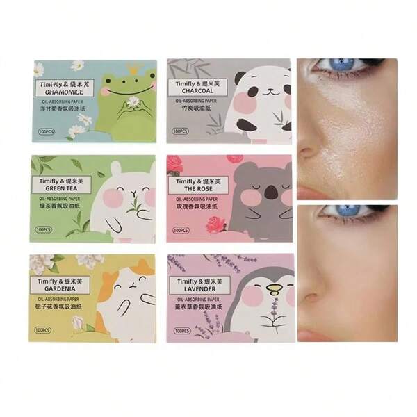 Oil-Absorbing Paper That Can Instantly Freshen Up Your Face, Perfect For Oily Skin, And Convenient To Carry Around. It Helps Remove Excess Oil And Makeup Residue