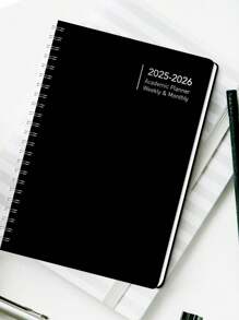 BUBU 1 szt. 2025-2027 Tygodniowy i Miesięczny Planer, Spirala Planner Agendy, Akademicki Terminarz dla Poprawy Produktywności, Nadaje Się Do Domu, Szkoły I Biura, Format A5, Powrót Do Artykułów Szkolnych