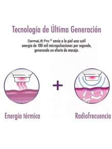 Dermawand Pro Tonific Antiarrugas Antiedad Masajeador Facial de alta potencia - Blanco - Ver 3