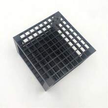 Soporte de plástico desmontable para bolígrafos, soporte para pinceles de pintura de 96 agujeros, soporte portátil para lápices, almacenamiento de pinceles de pintura, caja de almacenamiento de papelería - Gris - Ver 3