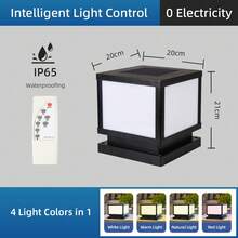 Đèn đường năng lượng mặt trời, đèn trụ ngoài trời chống nước IP65 có hẹn giờ và điều khiển từ xa, ánh sáng có thể điều chỉnh, trang trí cảnh quan cổ điển, dễ dàng lắp đặt cho đường phố, tường, cổng, vườn, bãi đậu xe, hành lang, sân hiên, bồn hoa, khu cắm trại, bàn ngoài trời. - Đèn đường năng lượng mặt trời có điều khiển từ xa và hẹn giờ - Xem 13