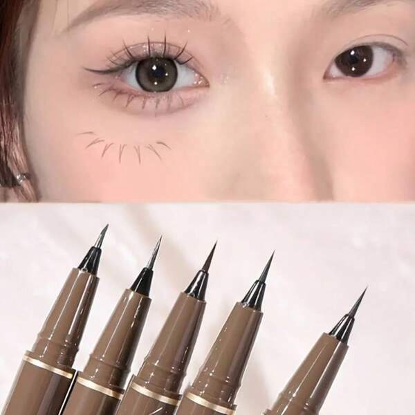 Waterproof Eyebrow Pencil] Ultra-Fine Eyebrow Pencil, Waterproof And Sweat-Proof, Long-Lasting Makeup, Eyebrow Pencil, Eye Makeup Tool - Suitable For Beginners