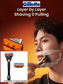 GILLETTE 正品吉列矢量剃须刀片，带替换刀头，适合送给男朋友/父亲的礼物 - 彩色 - 查看 10