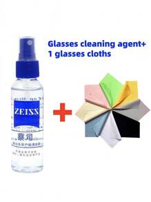 Cai Baipingsi 60ml Lens Cleaning Liquid 60 Ml Glasses Care Agent Lens Cleaning Agent Glasses Cleaning Liquid / Lens Cleaning Agent / Glasses Cleaner / Lens Care AgentDependable: ZEISS Lens Cleaner And Microfiber Cleaning Cloth Work Together To Provide A Streak-Free Finish Suitable For Everyday Use.