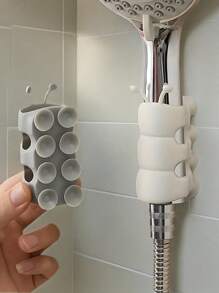 Universal Caterpillar Shower Shelf No Punch Bathroom Suction Cup Bracket Removable Holder Powerful Adsorption Shower Head Holder Adjustable Base Bathroom Installation-Free Shelf Ins Style Bathroom Accessory Gods, No Punch Caterpillar Shower Shelf Back To School Bathroom Accessories