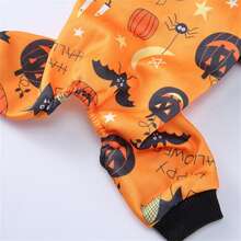 Vestido para mascota de Halloween de invierno, manga de color en contraste, disfraz de perro de Navidad para cosplay. - Amarillo - Ver 8