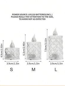 24 velas LED sin llama con efecto de llama parpadeante, incluyen baterías, velas de té para Navidad, árbol de Navidad, Pascua, boda, fiesta de boda (amarillo)