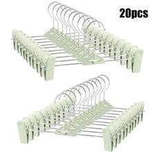 10/20pcs Rotating Pants/Skirt Hanger Clips, Connectable Clothing Hangers With Swivel Hooks - Multicolor - View 16