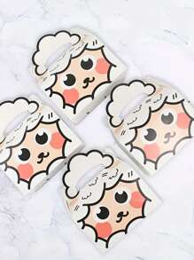6pcs Eid Al-Adha Gift Box With Sheep Pattern, Meat, Dessert, Fruit, Cake Food Packaging Box, Animal Theme Party Gift Box