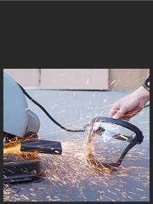 高透明面罩，可防止骑行、飞溅、灰尘、烟雾、焊接光和研磨粉尘